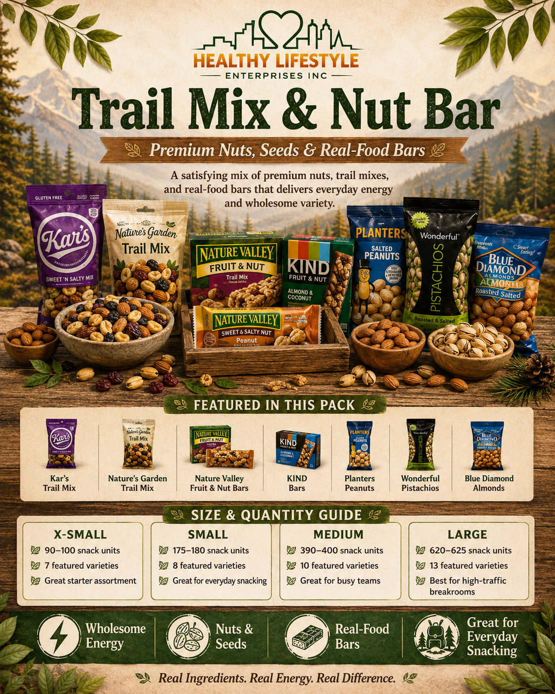 Trail Mix & Nut Bar Pack